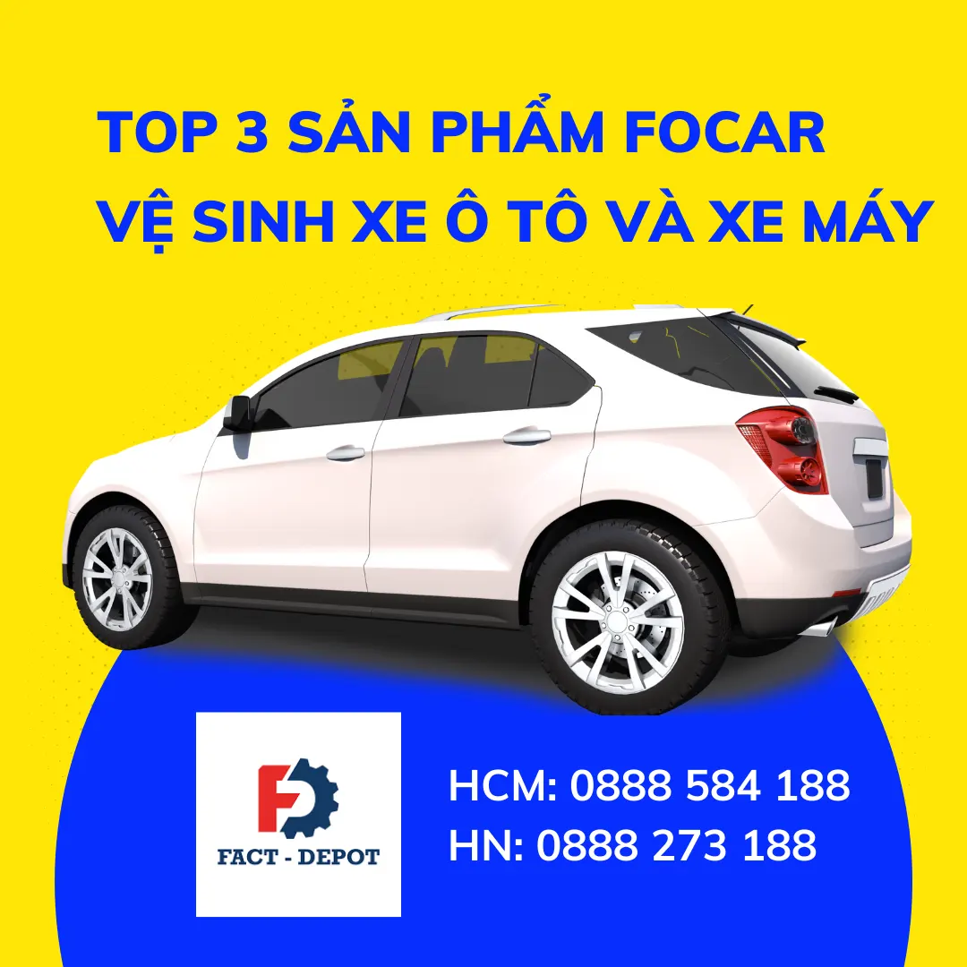 3 sản phẩm Focar dùng cho vệ sinh xe