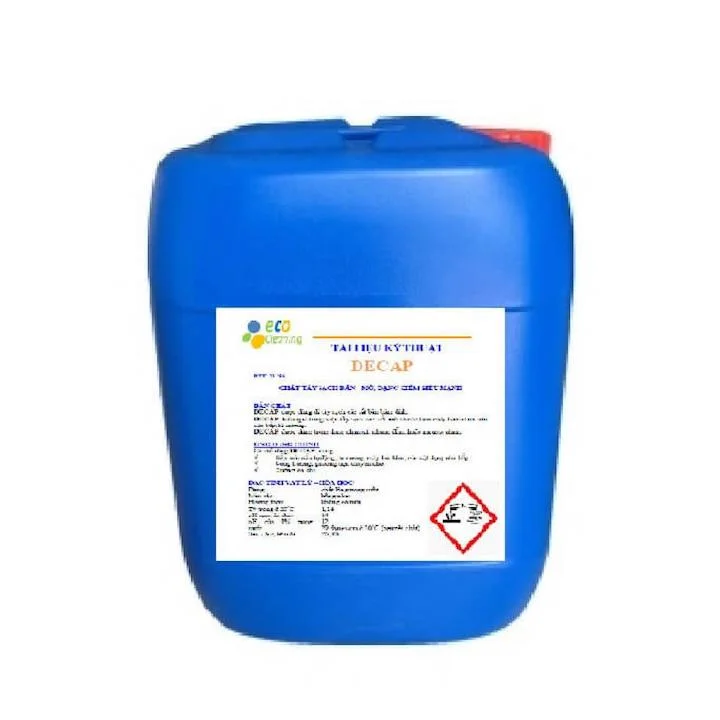 Chất tẩy dầu mỡ dính trên bề mặt sàn, thiết bị Ecoguard DECAP 30kg