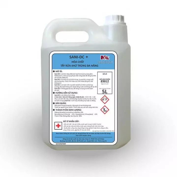 Hóa chất tẩy rửa khử trùng đa năng NCL SANI DC + 5L