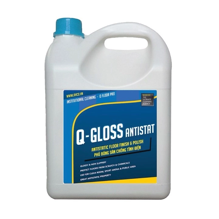 Hóa chất phủ bóng sàn chống tĩnh điện AVCO Q-Gloss Antistat 4L