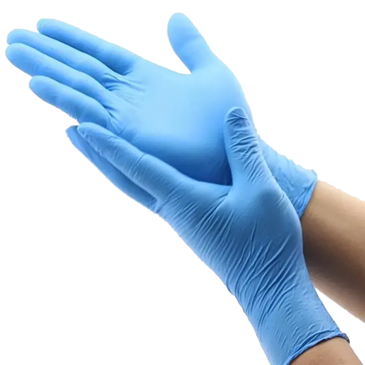 Găng tay cao su SARAYA Nitrile HY không bột, màu xanh dương (100 cái/hộp)