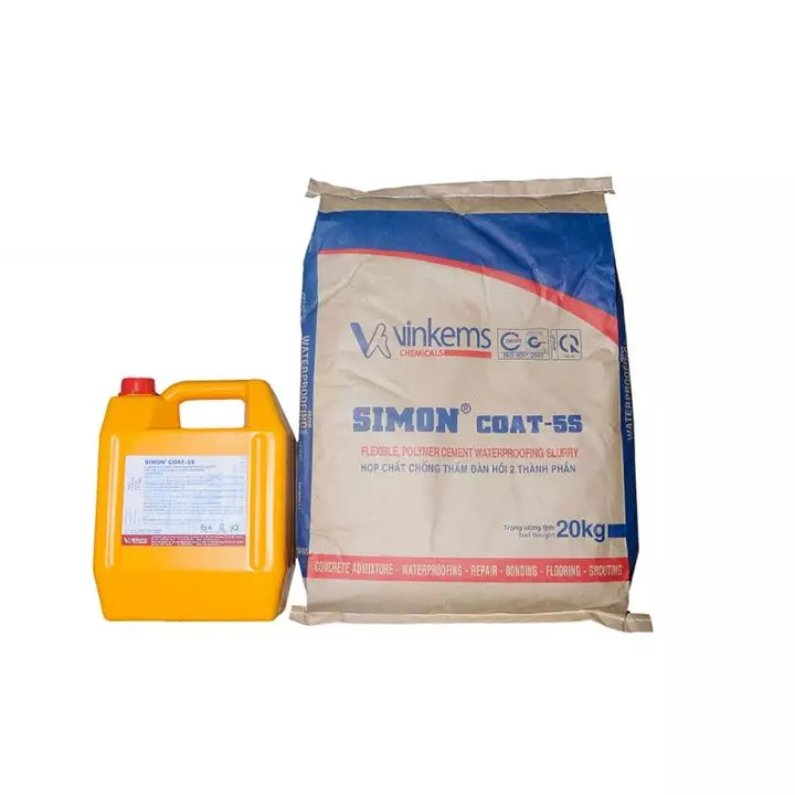 Hợp chất chống thấm tuyệt đối, siêu đàn hồi 2 thành phần SIMON COAT 5S 25 kg/bộ