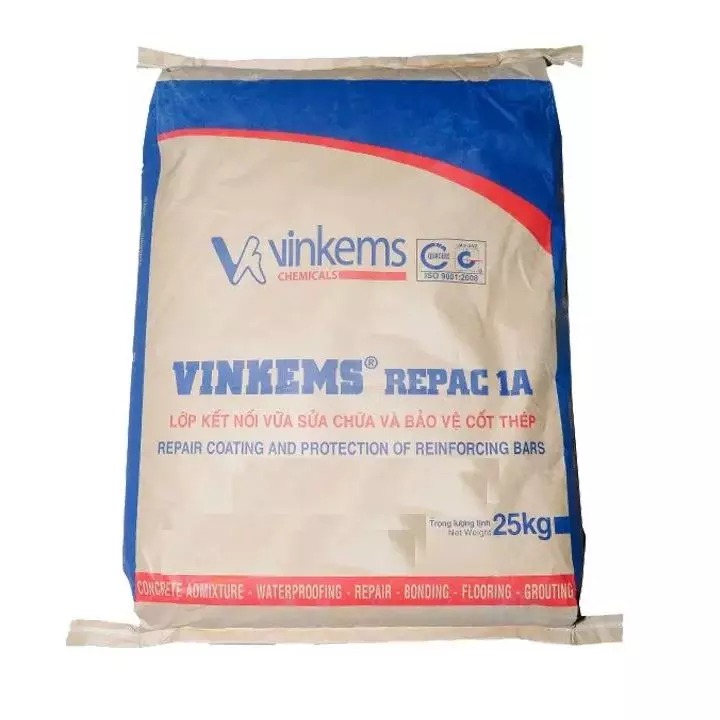 Lớp kết nối sửa chữa và bảo vệ cốt thép VINKEMS® REPAC 1A 25 kg/bao