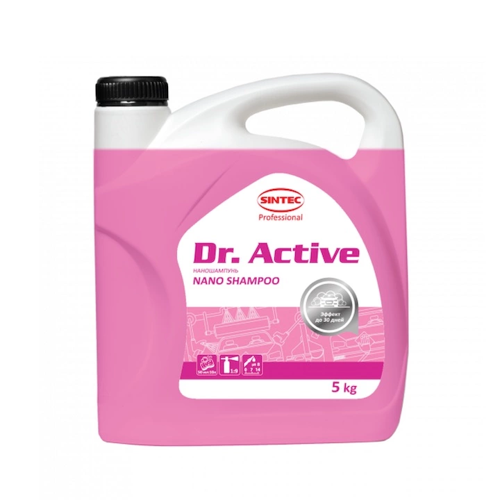 Dung dịch rửa xe bọt tuyết có wax bóng Sintec Dr. Active Nano Shampoo 5 kg