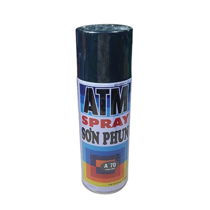 Sơn Xịt ATM Spray A70 400ml (Xám đen) - Thùng 12 chai