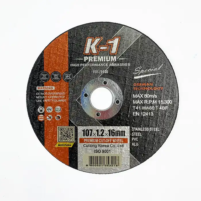 Đá cắt K-1 Cutting Korea Special C107S màu đen 107x1.2x17mm