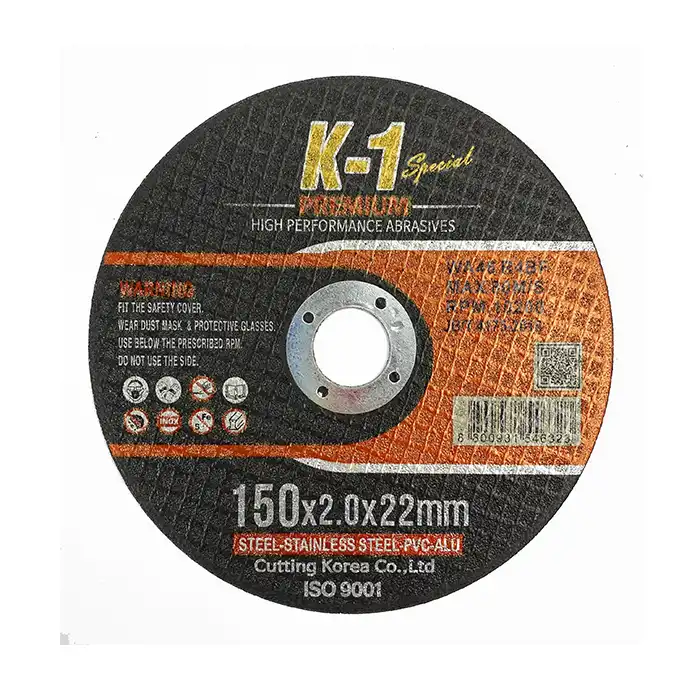 Đá cắt K-1 Cutting Korea Special C150S màu đen 150x2.0x22.2mm