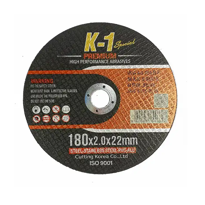 Đá cắt K-1 Cutting Korea Special C180S màu đen 180x2.0x22.2mm