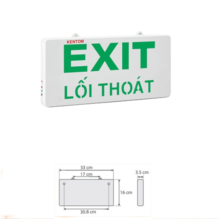 Đèn lối thoát Exit KENTOM KT-710 1 mặt 3W