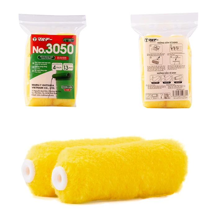 Ống lăn Mini 3050 Maru-T Ohtsuka RM33050-4-2P màu vàng LINT FREE