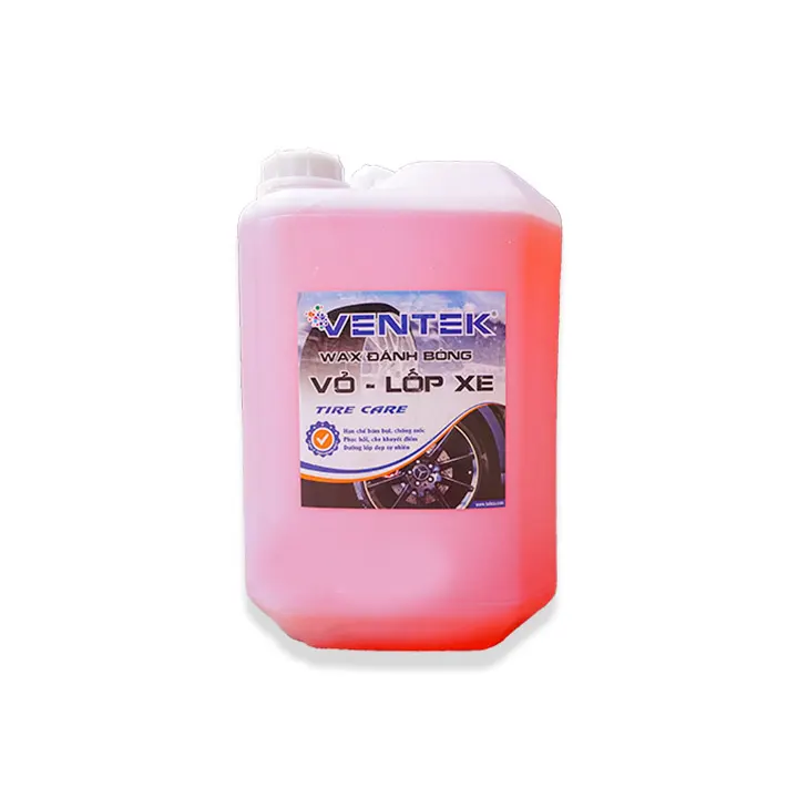 Dung dịch làm đen bóng vỏ lốp ô tô xe máy Ventek Tire Care 20L