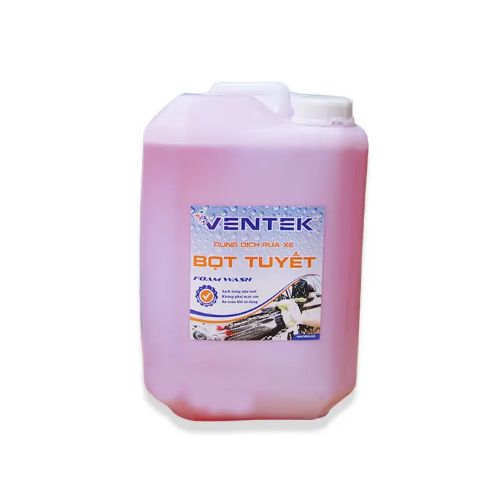 Dung dịch rửa xe bọt tuyết Ventek 20L