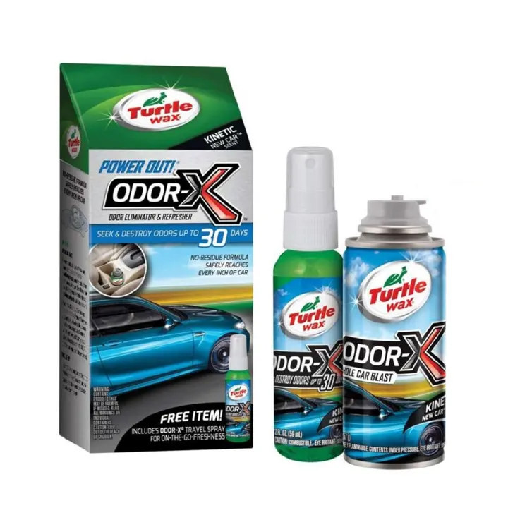 Khử mùi nội thất ô tô Turtle Wax Odor-X (2 chai)