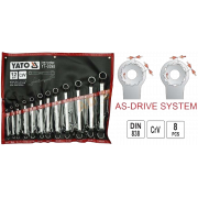 Bộ cờ lê 2 đầu tròng 12PCS Yato YT-0398