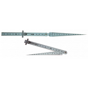 Thước lá kết hợp đo khe lỗ Shinwa 62612