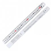 Thước lá inox mạ nhũ bạc Niigata Seiki SV-300KD 300mm