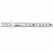 Thước lá inox mạ nhũ bạc Niigata Seiki SVC-15KD 15cm