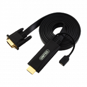 Dây cáp HDMI - VGA (K) - Micro USB Unitek Y-5303