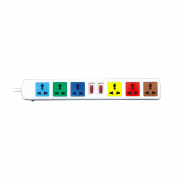 Ổ cắm kéo dài đa năng LiOA 6D52WN