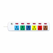 Ổ cắm kéo dài đa năng LiOA 6DOF33WN