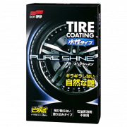 Dung dịch tẩy rửa, đánh bóng vỏ xe cao cấp Soft 99 Water-Based Tire Coating "PURE SHINE" L-45 100mll