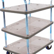 Xe đẩy hàng Fiber-tech chống ồn 3 tầng Happy Move 300kg