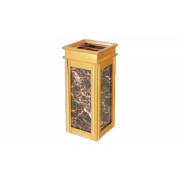 Thùng rác gạt tàn Inox ốp đá hoa cương Ritabin A17-A