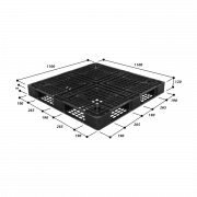 Pallet nhựa tải trọng trung bình MS N4-1111