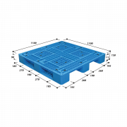 Pallet nhựa tải trọng trung bình MS EN4-1111