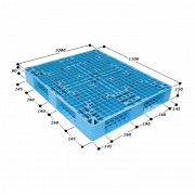 Pallet nhựa tải trọng trung bình MS N4-1210