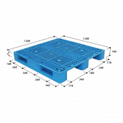 Pallet nhựa tải trọng trung bình MS EN4-1212