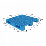 Pallet nhựa tải trọng trung bình MS N4-1212