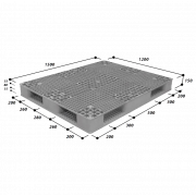 Pallet nhựa jumbo MS R4-1512