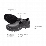 Giày bảo hộ BATA Sandal lỗ thoáng