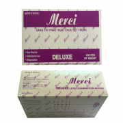 Găng tay y tế có bột VGLOVE/ MERCI 5.0g 24cm (50 đôi/ hộp)