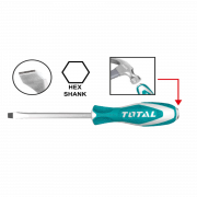 Tua vít dẹp đóng xuyên 144/T Total THTGTS8150 8 mm / 150 mm