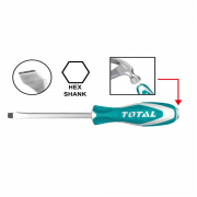 Tua vít dẹp đóng xuyên 144/T Total THTGTS8200 8 mm / 200 mm