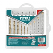 Bộ 16 mũi khoan sắt thép, bê tông & mũi bắt vít Total TACSD3165