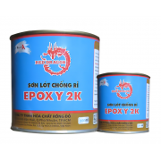 Sơn sắt mạ kẽm 2 thành phần Epoxy 2K lót Rồng Đỏ màu trắng