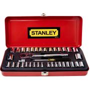 Bộ tuýp 1/4'' và 3/8'' 37 chi tiết Stanley 89-518