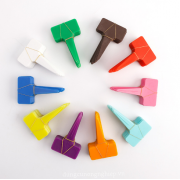 Thẻ ghim vườn hoa, chậu cây hình chữ T nhiều màu (20 cái)