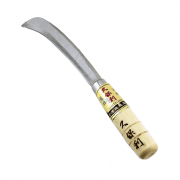 Dao cắt trái cán gỗ ngắn 21cm (liềm cán gỗ ngắn)