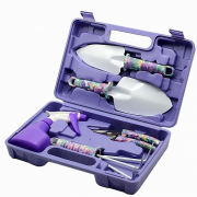 Hộp dụng cụ làm vườn nhỏ 5 món (tím)