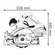 Máy cưa đĩa dùng pin Bosch GKS 18V-LI (Solo)
