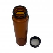 Chai VIAL nâu nắp vặn đen không chia vạch Onelab 40ml