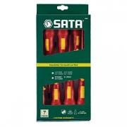 Bộ 7 cái tuốc nơ vít cách điện Sata 09303