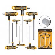 Bộ 8 chìa lục giác tay cầm chữ T INGCO HHK11092