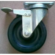 Bánh xe PU càng inox 304 xoay khóa A Caster 2-4456-944-BRK4