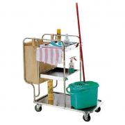 Xe làm vệ sinh phòng buồng inox 3 tầng F20