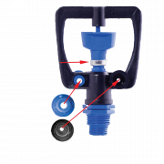 Béc 2 tia hình vuông ren ngoài 17-21 BB-9011A